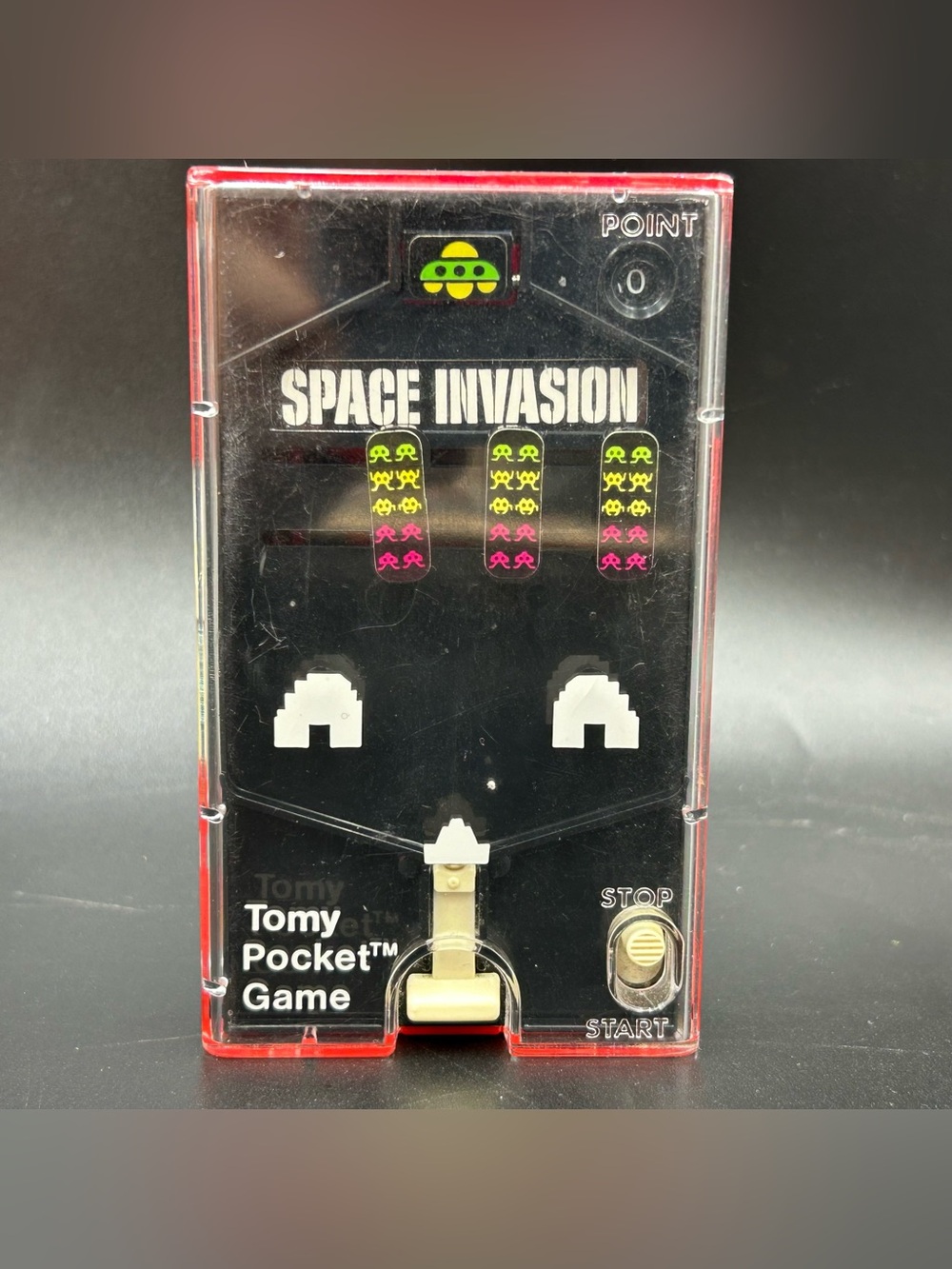 Vintage TOMY Pocket Game Space Invasion 7029 Handheld Mechanical Japan Works